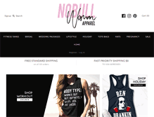 Tablet Screenshot of nobullwoman-apparel.com